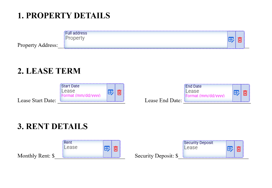 Auto-Fill from Your Property & Lease Data
